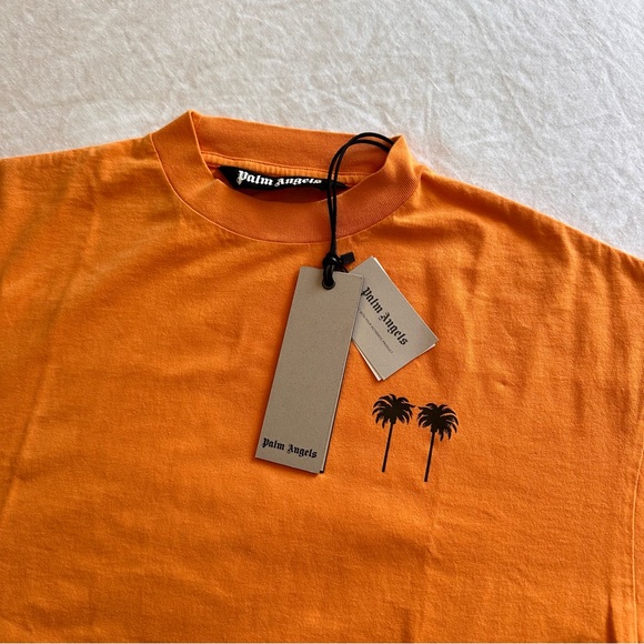 NWT RARE Palm Angels x Setai Miami Beach | Exclusive Tee in Orange - Picture 3 of 6